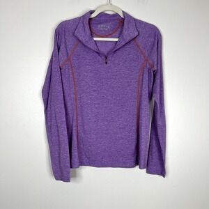 Orvis Quarter Zip Long Sleeve Active Athletic Outdoor Gorpcore 1/4 Zip Shirt
